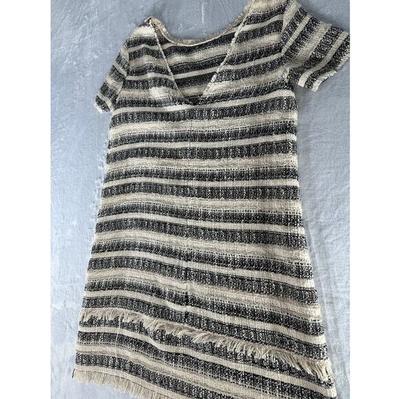 Zara Basic Collection Tweed Shift Dress – Striped – Size S - Picture 2 of 5
